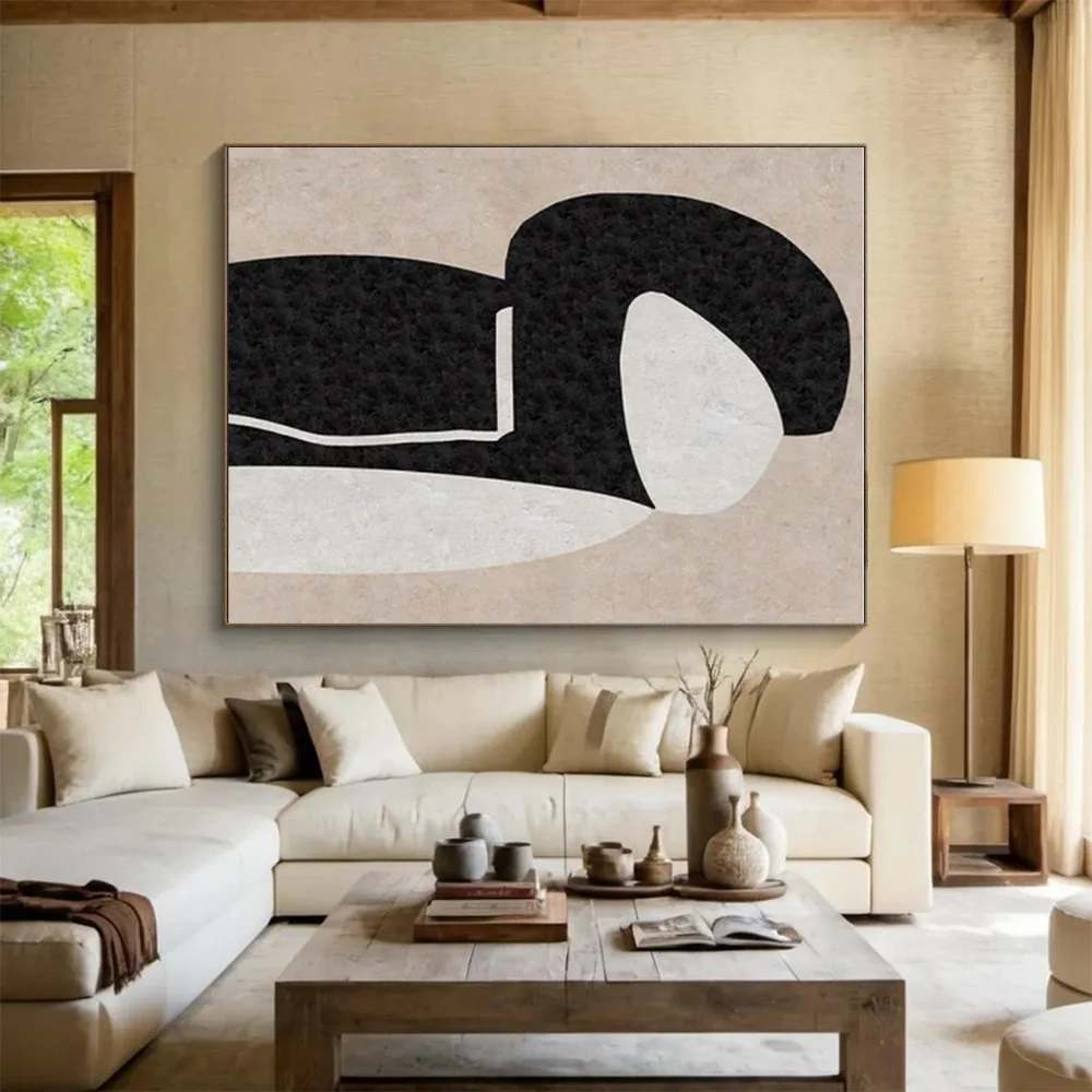 Organic_Beige_Abstract_Paintings_Abstract_Artwork_K34Z5 wall art